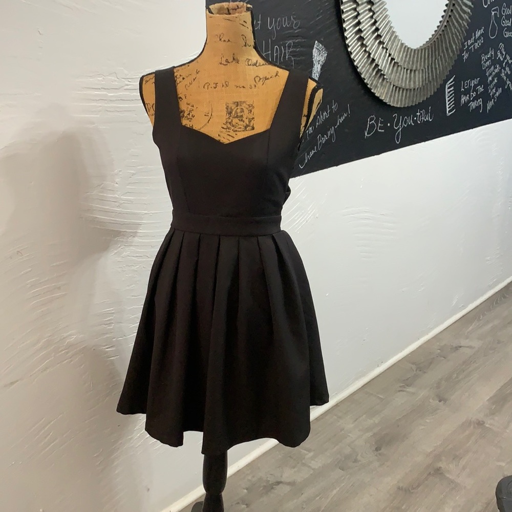 Short black cocktail dress